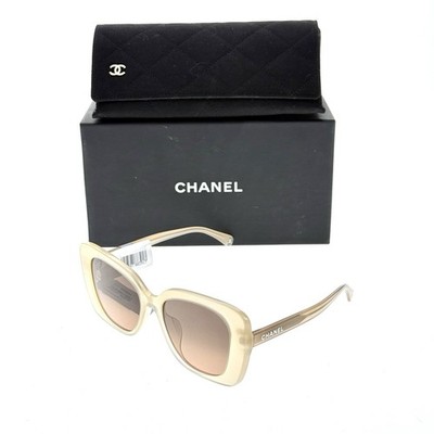 Chanel Butterfly Sunglasses Transparent Beige Brown Gradient CH5504A C. 1731/43