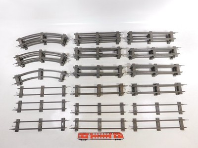 37x Spur 0 Blech Gleis Gleisstück Uhrwerk-Betrieb 26 cm 8er 8 er Kreis #EC529-4