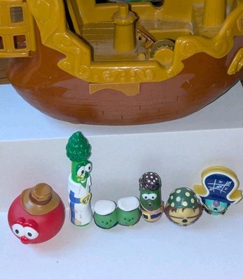 Veggie Tales Jonah Pirate Ship Playset Blue Box Big Idea