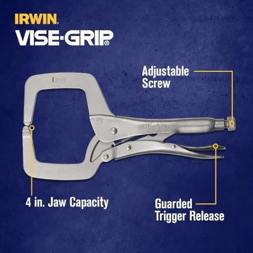 IRWIN VISE-GRIP 11R 11" Original Locking C-Clamp, 3-3/8" Jaw Capacity - Image 2 of 4