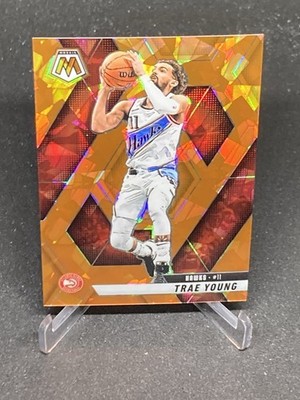 Trae Young 2024-25 Panini Mosaic NBA #110 Orange Ice Prizm /49 Atlanta Hawks