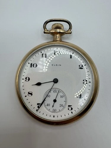 Antiqued Gold Filled ELGIN pocket Watch FABULOUS