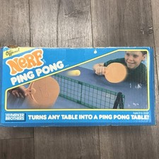 Vintage Official Nerf Ping Pong Parker Brothers 1987 With Box Sold As Is
