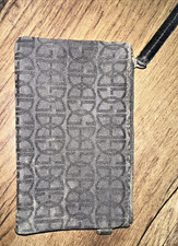 Vintage Monogram Fabric Pouch / Purse / Wallet