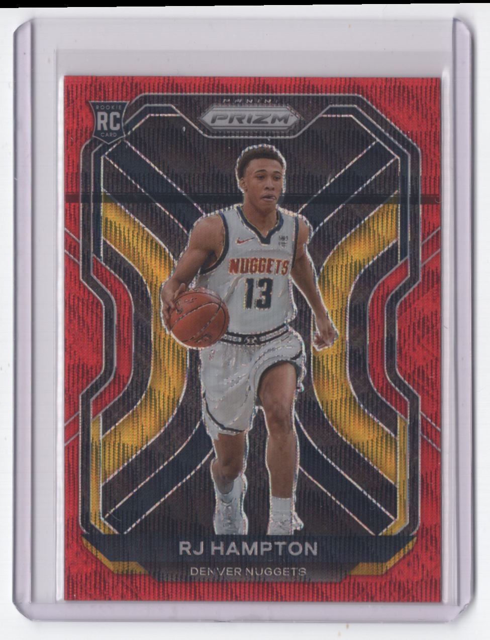 2020-21 Panini Prizm Red Wave RJ Hampton Rookie Denver Nuggets #286