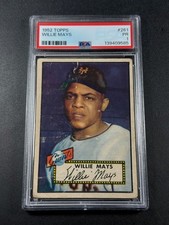 WILLIE MAYS 1952 52 TOPPS #261 VINTAGE CARD PSA 2 NEW YORK BASEBALL GIANTS HOF
