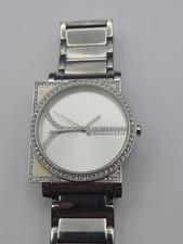 BCBG Maxazria Women Assymetrical Artistic Watch New Battery Working