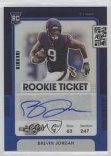 2021 Panini Contenders Optic Rookie Ticket Blue Prizm /99 Brevin Jordan Auto s3g