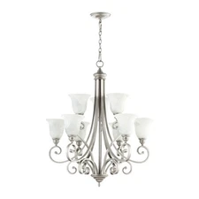 Quorum International 6154-9 Nickel Bryant 9-Light 31"W Chandelier
