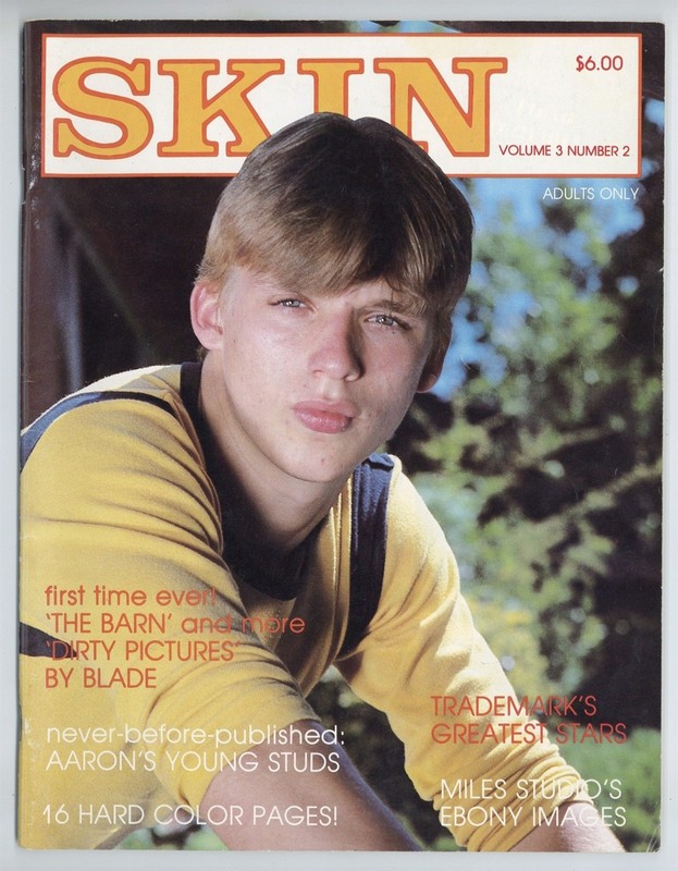 Skin 1982 Male Physique, Ebony Miles Studio 56pgs Gay Pinups Magazine M39577