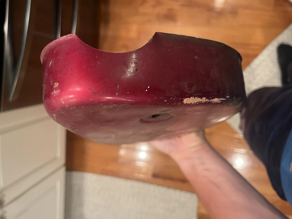 1965 1966 1967 Yamaha YDS3 DS3 YM1 Left Side Cover Oil Tank - Image 4 of 4