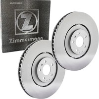 2X Zimmermann 100.3377.20 Bremsscheibe 318Mm FüR Audi A5 A4 B9 Q5 A7 8W2 8WC 8W5
