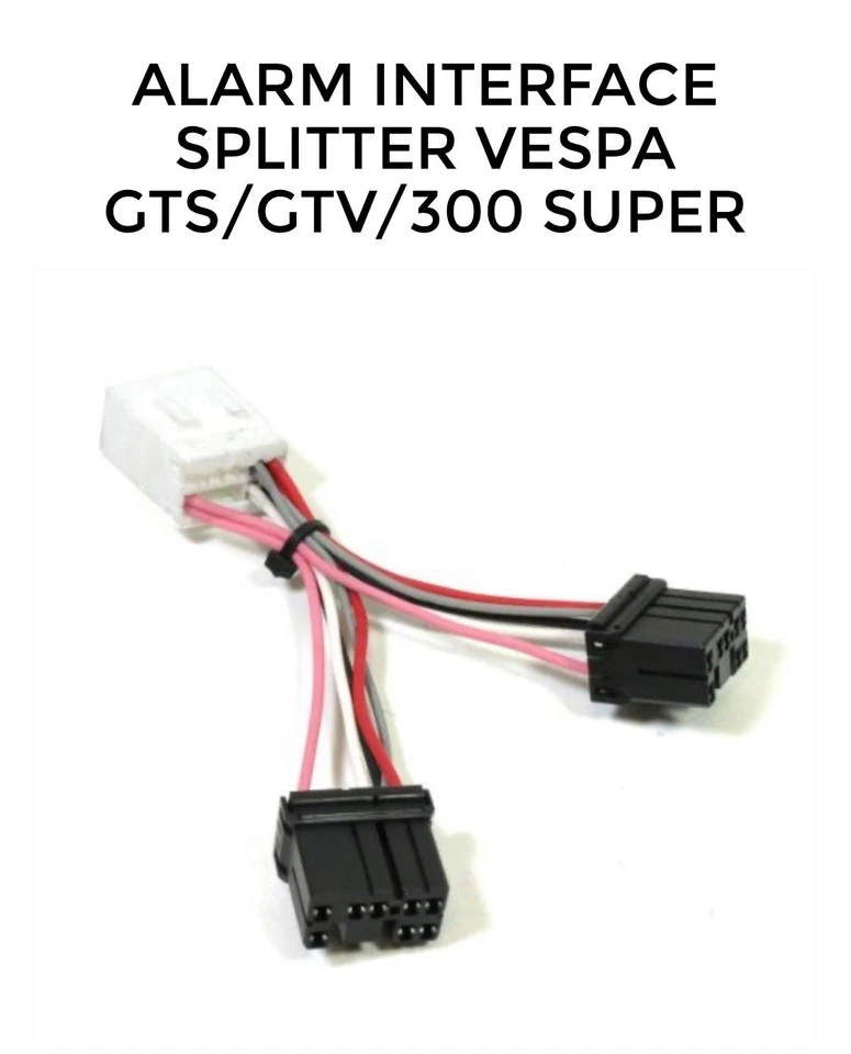 2010-2014 PIAGGIO Scooter VESPA 300 GTS Super Alarm Interface Splitter Wiring - Image 3 of 4
