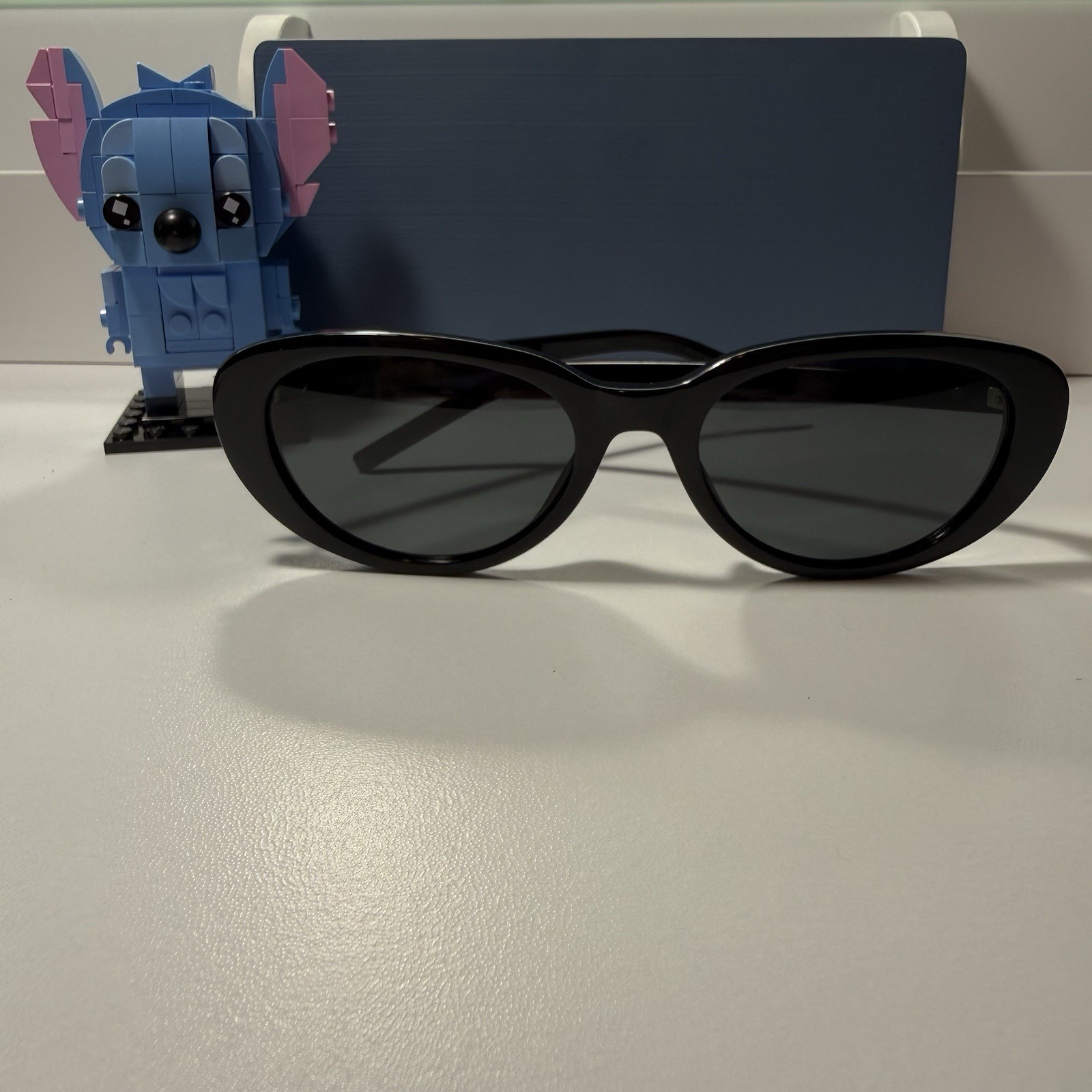 Saint Laurent SL M154 001 Cat Eye Women's Sunglasses Black Frame Black Lens