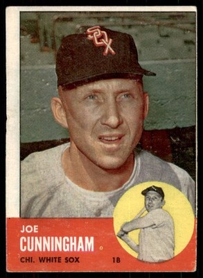 1963 TOPPS JOE CUNNINGHAM CHICAGO WHITE SOX #100 VG+