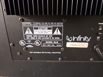 Infinity BU-2 Powered Subwoofer for sale online | eBay
