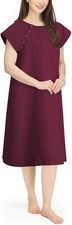 NY Threads Women's Hospital Gown Soft and Stylish Comfortable Patient Gown,...