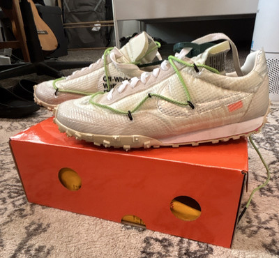 Nike x Off-White Waffle Racer Electric Green White/Electric Green CD8180-100