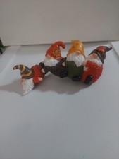 Whimsical Fall Gnome Resin Mantel Decor
