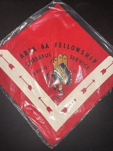 1967 OA North Carolina Area 6A Fellowship Neckerchief Wahissa 118, Raven Knob