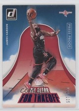 2017 Panini Donruss All Clear for Takeoff Press Proof Blue /125 James Harden nd3