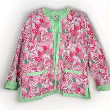 Appleseeds Quilted Reversible Jacket Boho Cottagecore Farmhouse Tapestry Floral