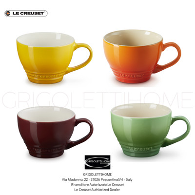 Le Creuset Set 4 Tassen Mix Colazione Becher aus Steinzeug 400 ml