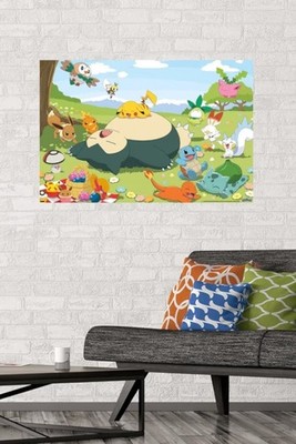 Trends International Pokémon Group Picnic Wall Poster 22.375'' x 34'' Unframed New