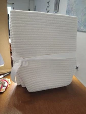 Kriitools White Woven Baskets X2