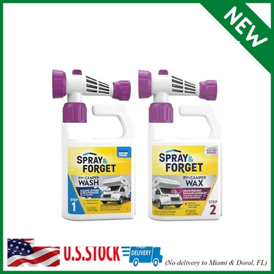 #ad #ad Spray amp; Forget RV amp; Camper Wash and Wax Combo Includes RV amp; Camper Wash 1 Quar $43.74