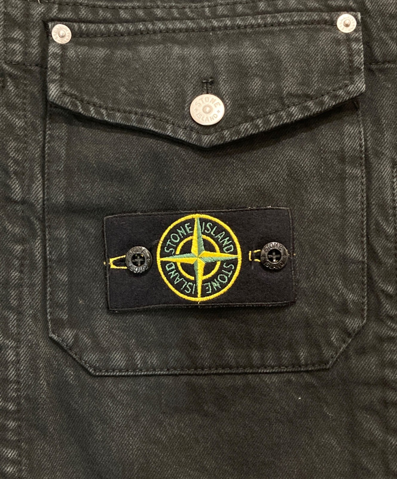 STONE ISLAND/ SUPREME 2023AW Denim Trucker Jacket 7925402S5 V0029 Black Size: M thumbnail 8