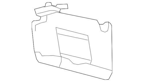 Sombrilla interior del lado del pasajero para Ford F-150 2011-2014 (P/N CL3Z-1504104-DA)