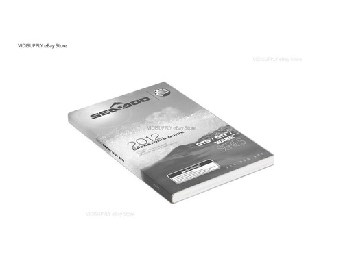 Sea-Doo 2012 GTS, GTI, WAKE, 130, 155 Owners Manual Paperback Free Shipping