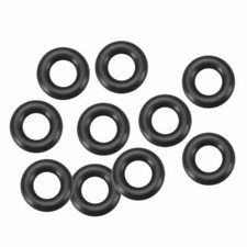 Fluorine Rubber O Rings, 15mm OD 8mm ID 3.5mm Width Seal Gasket Black 10Pcs KD
