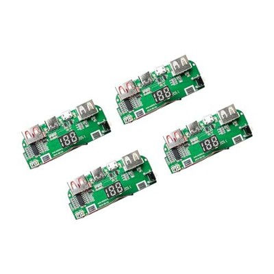 4pcs 18650 or 21700 Charging Module Dual USB 5V 3A Mobile Powerbanks Module 