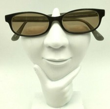 Vintage Kenneth Cole Look Straight Gray Oval Sunglasses France FRAMES ONLY