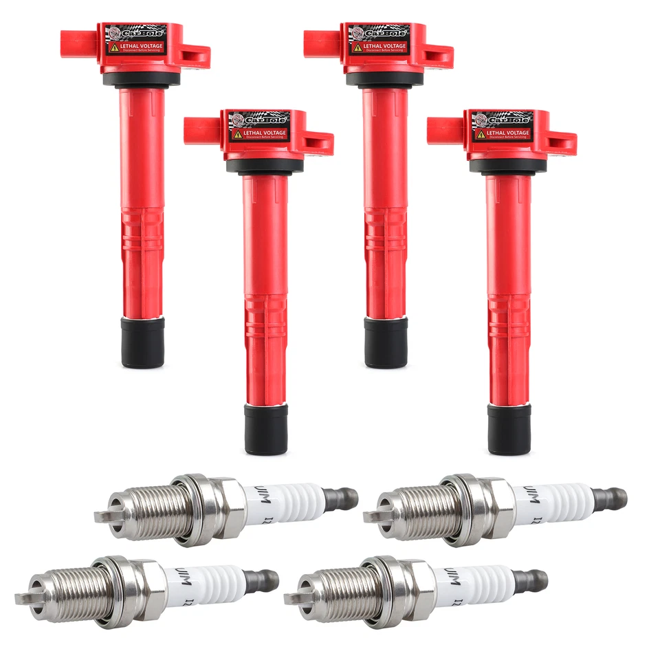 4 bobinas de encendido y 4 bujías para Honda Element 2003 2004 2005-2011 2,4 L l4 Foto 2 de 4