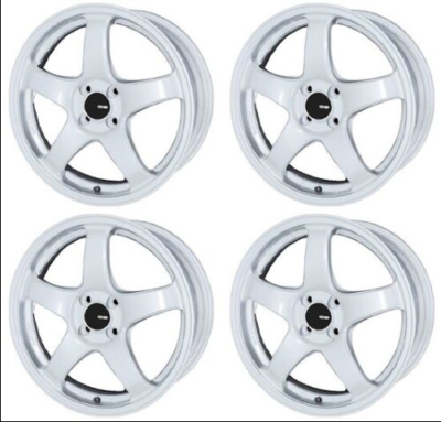 く*ん様 Enkei 15インチ ホイール タイヤセット ホワイト ENKEI GENUINE OEM 15x5.0 +45 4x100 W [4 rims wheels ] JDM ☆ PF05