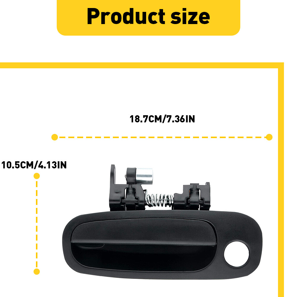 Exterior Outside Front Left Driver Side For 98-02 TOYOTA COROLLA
