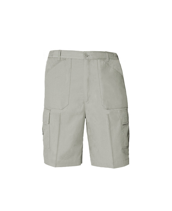 MENS SIDE ELASTICATED ACTION SHORTS POLY/ COTTON FABRIC WATER - Main Image