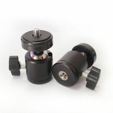 360  Swivel Mini Ball Head Bracket Holder Mount 1/4" 3/8" Screw for Tripod