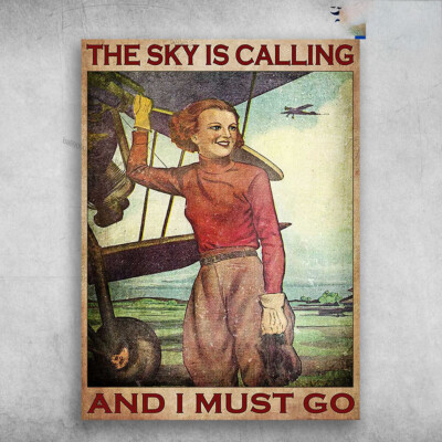 Female Pilot - The Sky Is Calling, And I Must Go