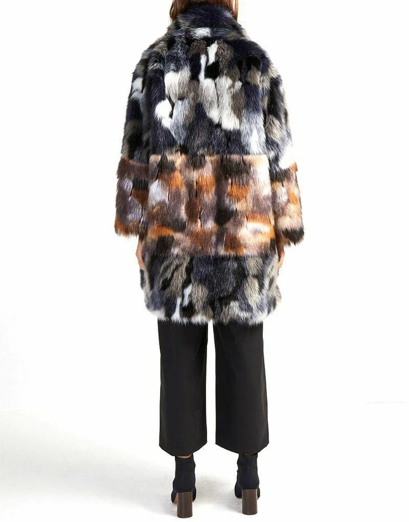 French connection golda faux fur best sale coat
