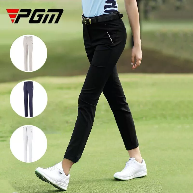 PGM Waterproof Women Golf Pants Slim Elastic Trousers Lady Quick-Dry Sports  Pant