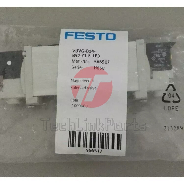 Festo VUVG-B14-B52-ZT-F-1P3 566517 New One Solenoid Valve