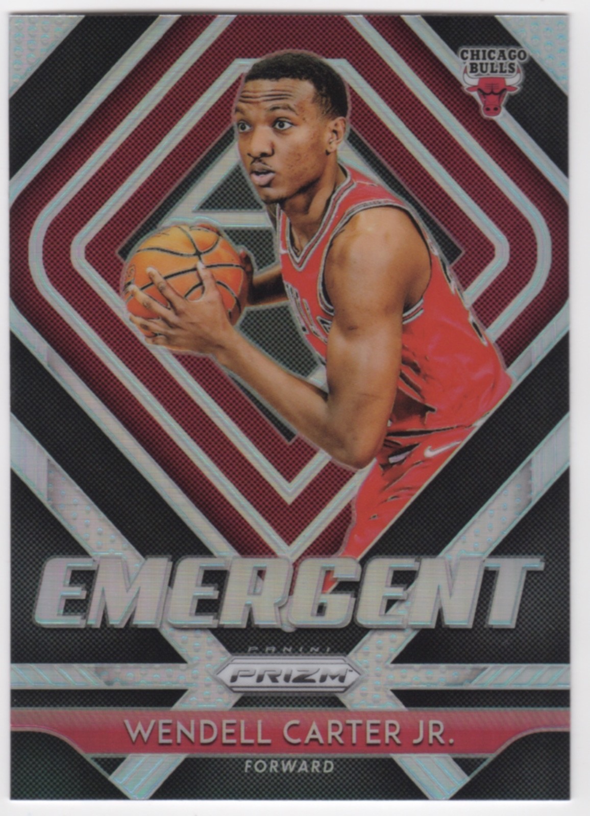 WENDELL CARTER JR. 2018-19 Panini Prizm EMERGENT SILVER PRIZM ROOKIE #7