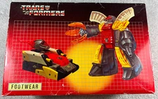Vintage 1986 Shoe Box w/ Lid ONLY Omega Supreme G1 Transformers Footwear
