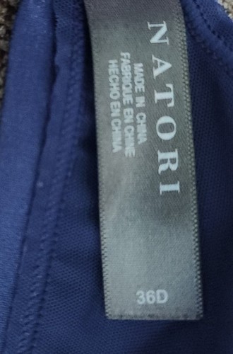 Natori Bra midnight Navy 736044 clothing intimates size US 36D - Picture 3 of 4