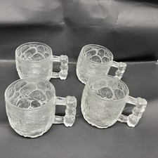 1993 Vintage Flintstone Rocky Road Mugs Set Of 4 McDonalds Made In USA