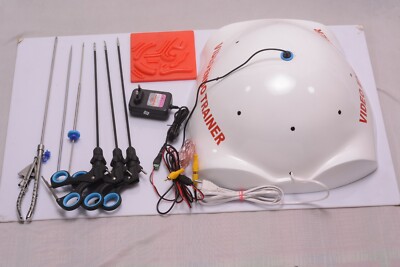 Laparoscopic Simulator Abdomen Shape 6 Basic Training Kits 5mmx330mm Instruments